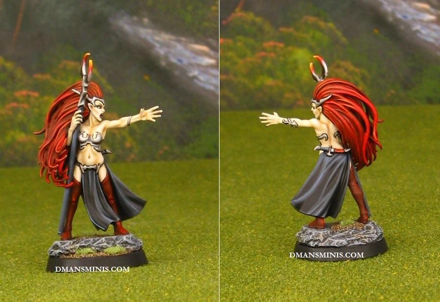 Age Of Sigmar Dark Elves Female Makeup Redhead Sorceress Sorceress Gallery Dakkadakka